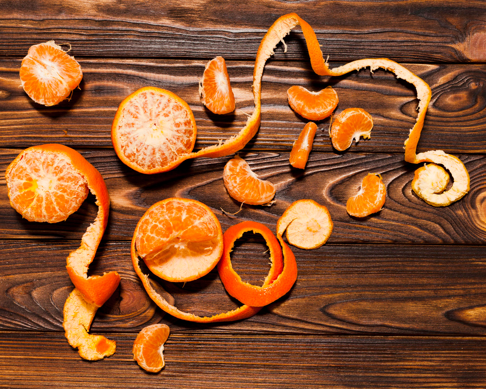 écorces de mandarines ou oranges séchées ou "chen pi" en chinois, utilisées comme infusion chinoise contre la toux